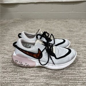 Women's Light Gray and Black Athletic Shoes